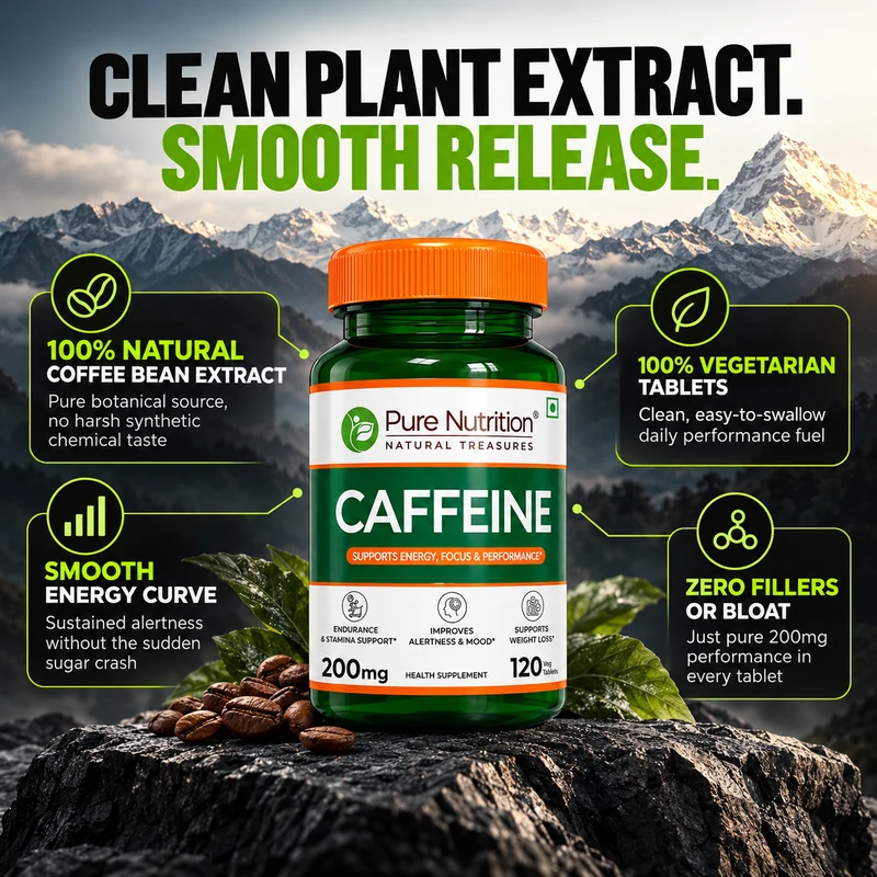 Slide 4: Clean Plant Extract, Smooth Release - 100% Natural Coffee Bean Extract
