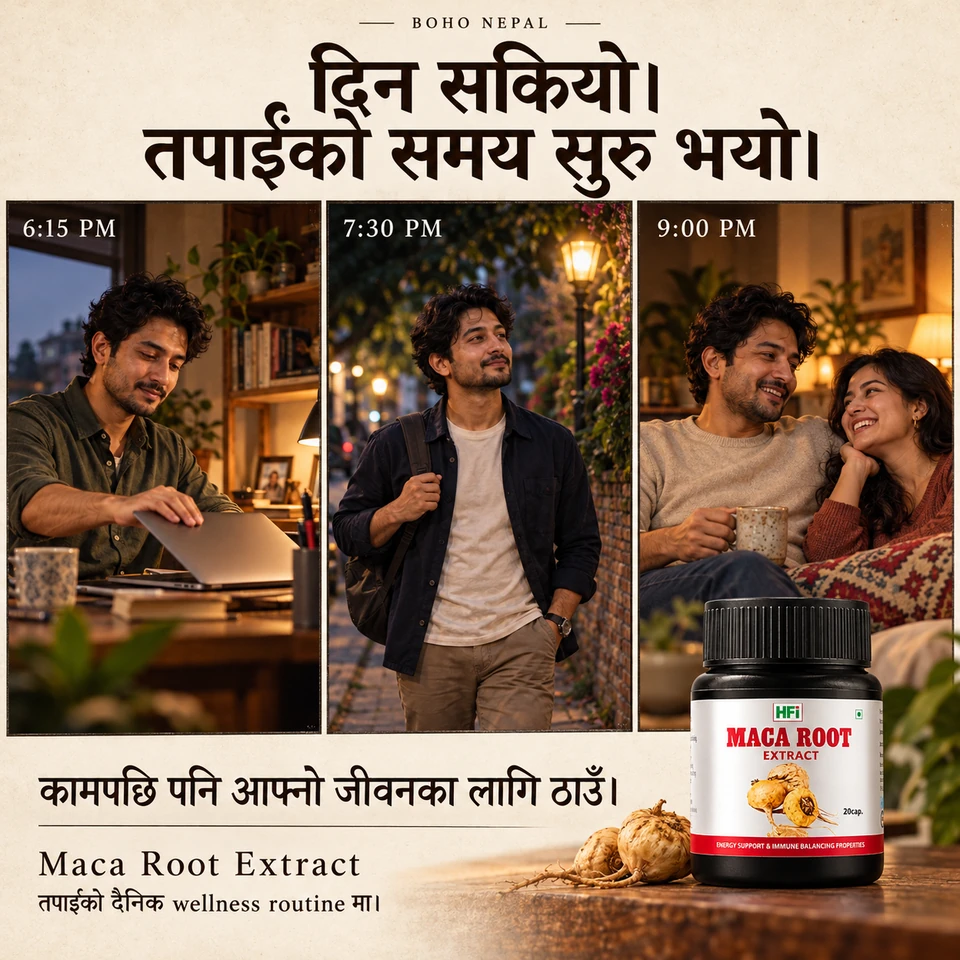 कामपछि आफ्नो समय र सम्बन्धका लागि ठाउँ बनाउने दिनदेखि रातसम्मको दृश्य।